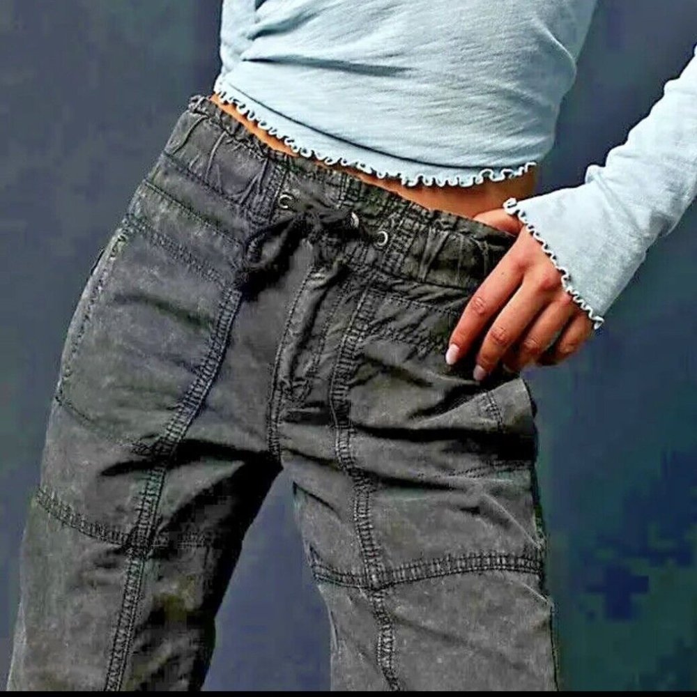 NWOT Free People Angelo in Ash Carbon Jeans